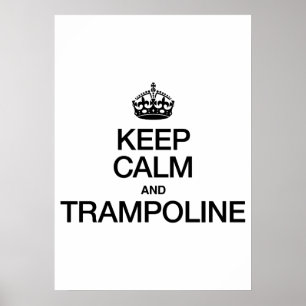 POSTER MANTENHA A CALMA E O TRAMPOLIM