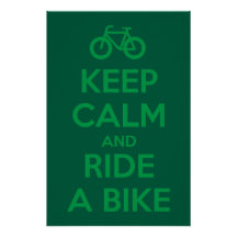 Mantenha a Calma e Pedale uma Bicicleta