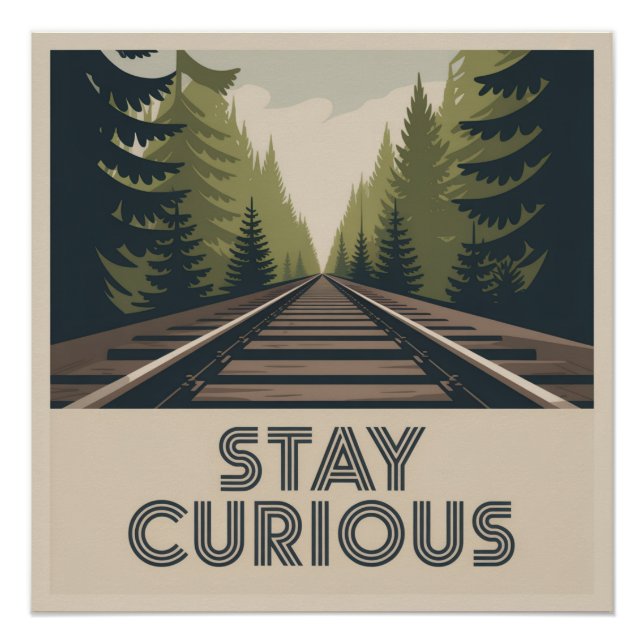 Póster Mantenha a Curiosidade (Frente)