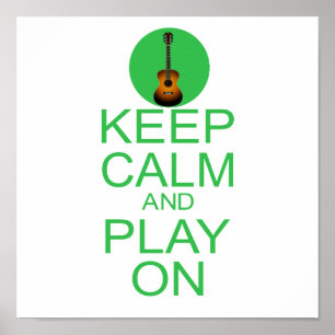 Poster Mantenha a guitarra calma da paródia