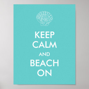 Poster - MANTENHA a PRAIA CALMA
