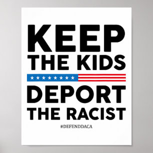Poster Mantenha As Crianças Deportando A Resistência