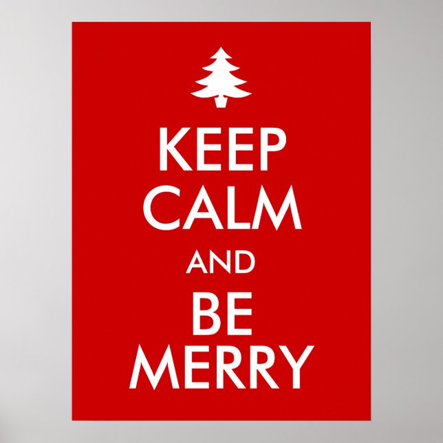 Póster MANTENHA CALM e FELIZ BE (Frente)