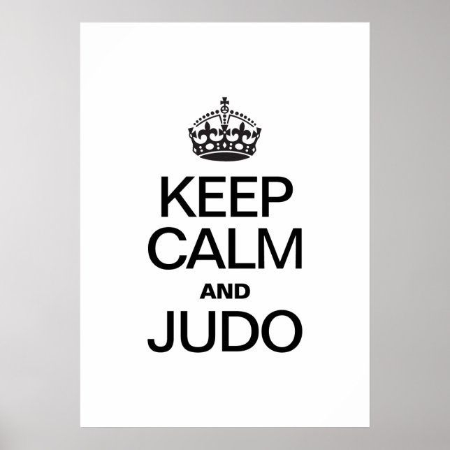 POSTER MANTENHA CALM E JUDO (Frente)