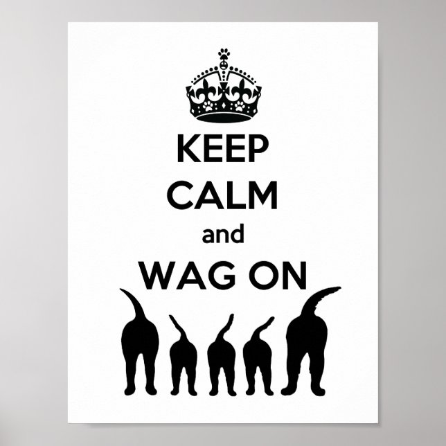 POSTER MANTENHA CALM E WAG LIGADOS (Frente)
