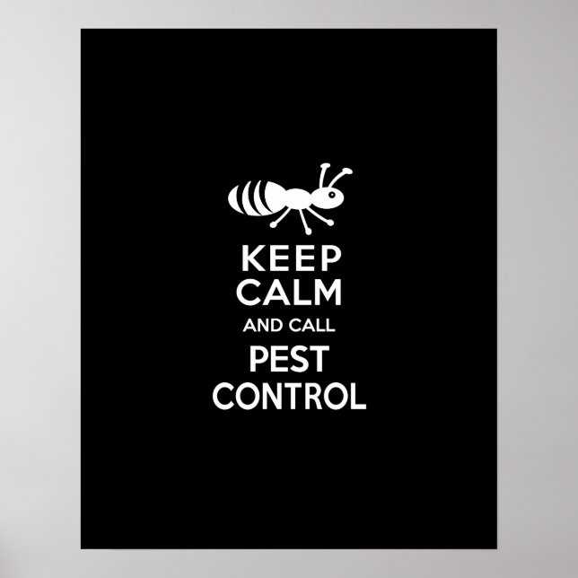 Poster Mantenha calma e chame o Exterminador engraçado de (Frente)