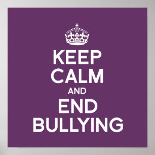 POSTER MANTENHA CALMA E TERMINE O BULLYING