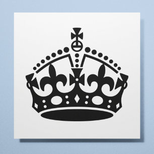 Poster Mantenha calmo e continue a coroa