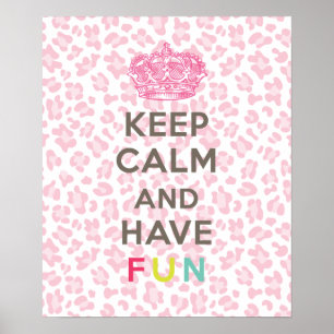 Poster Mantenha calmo e tenha o divertimento