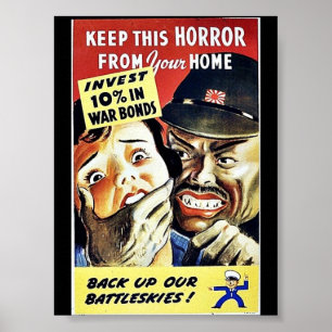 Póster Mantenha este horror de sua casa, suporte nosso