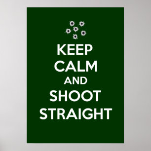 Poster Mantenha hetero calmo e do tiro