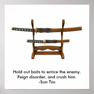 Póster Mantenha iscos para atrair o inimigo