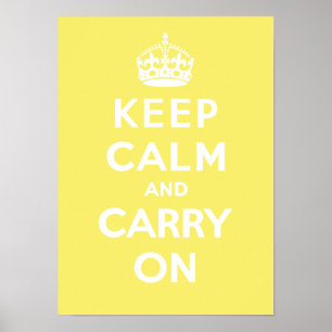 Poster Mantenha MERINGUE calmo e do carregar de On_LEMON