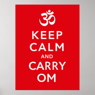 Poster Mantenha moral inspirador calma e do carregar do