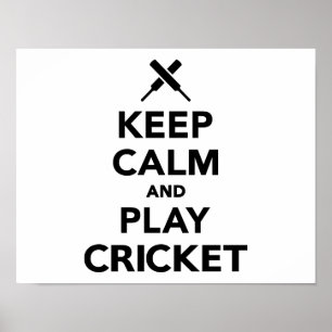 Poster Mantenha o grilo da calma e do jogo