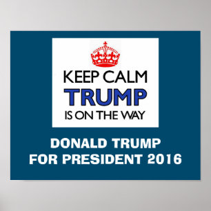 Poster Mantenha o TRUNFO calmo