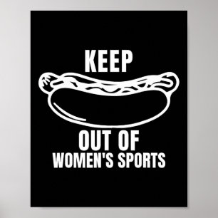 Poster Mantenha os cachorros-quentes longe das mulheres, 