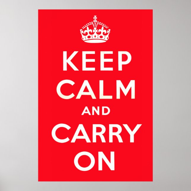 Poster Mantenha-se calma e continue ligado (Frente)