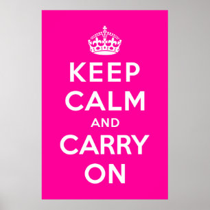 Poster Mantenha-se calma e continue ligado