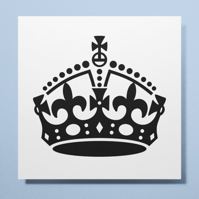 Poster Mantenha-se Calmo e Continue Com A Coroa (Criador carregado)