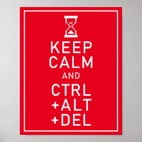 Mantenha-se calmo e CTRL + ALT + DEL Funny Program