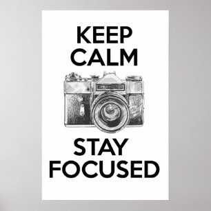 Poster Mantenha-se Calmo Focado
