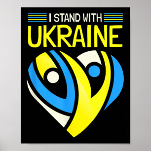 Poster Mantenha-Se Com A Ucrânia A Bandeira Anti-putin Di