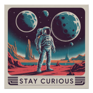 Póster Mantenha-se Curioso