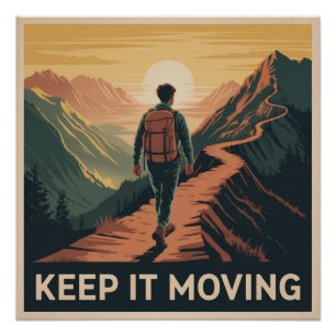 Póster Mantenha-se em Movimento