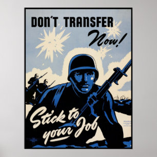 Poster Mantenha-se firme! Soldados de Battlefield WW2 WPA