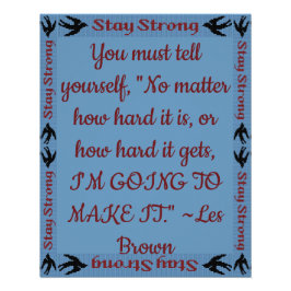 Póster Mantenha-se forte