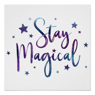 Póster Mantenha-se magia