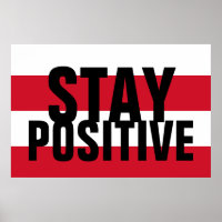 Mantenha-se Positivo, Vermelho Negro Branco