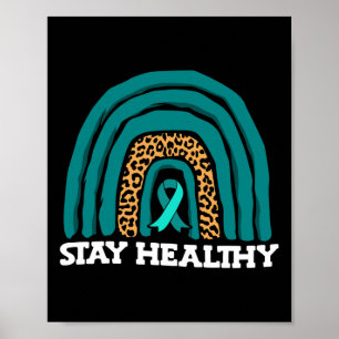 Poster Mantenha-se saudável no mês de sensibilização do e