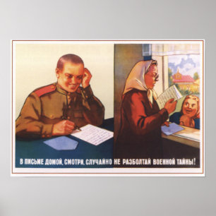 Poster Mantenha segredos militares