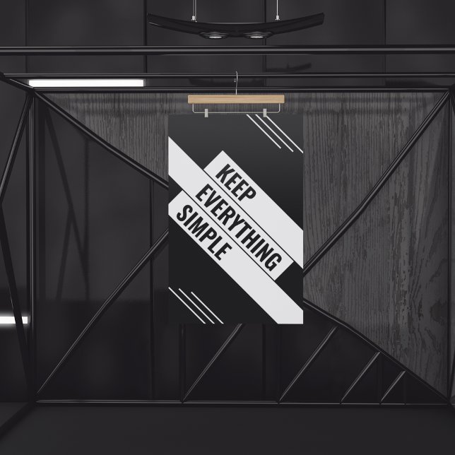 Poster Mantenha Simples (Criador carregado)