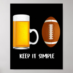 Poster Mantenha Simples Cerveja Futebol Universitário Div
