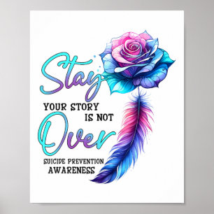 Poster Mantenha Sua História Não Sobre A Prevenção Ao Sui