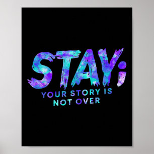 Poster Mantenha Sua História Não Sobre A Prevenção Ao Sui
