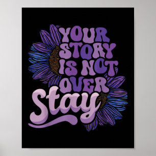 Poster Mantenha Sua História Não Sobre A Prevenção Ao Sui