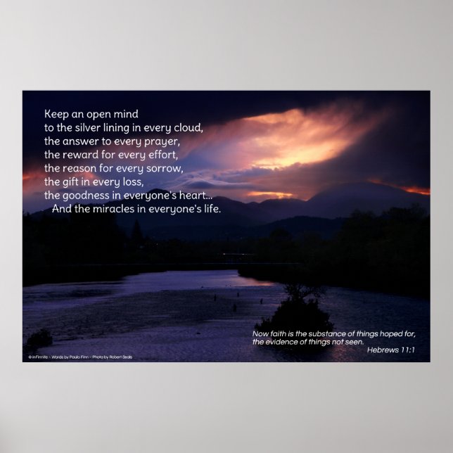 Poster Mantenha Uma Mente Aberta...poster Inspiracional (Frente)