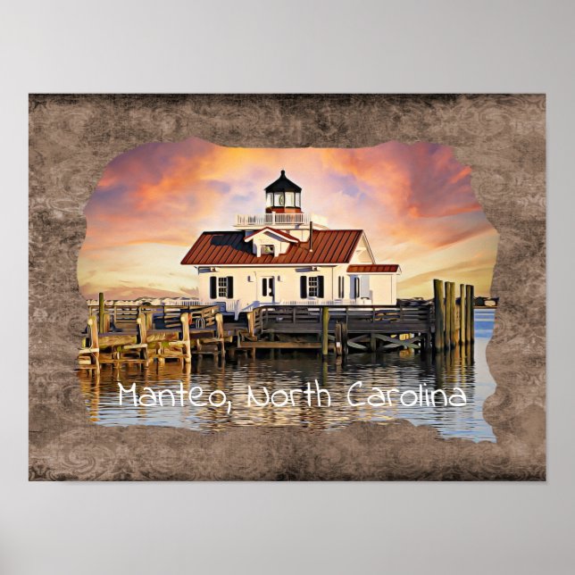 Poster Manteo, Carolina do Norte*** (Frente)