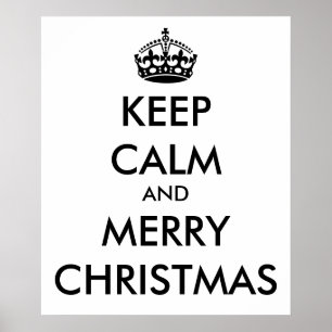 Poster MANTER CALM e MERRY NATMAS - Alterar fundo