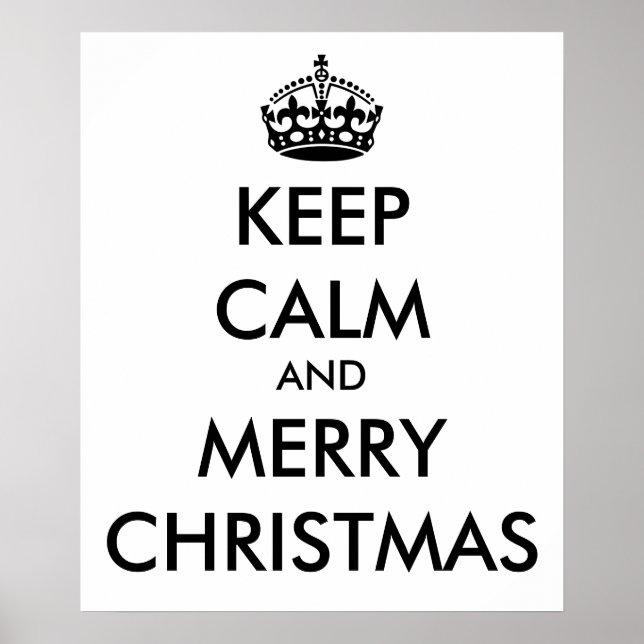 Poster MANTER CALM e MERRY NATMAS - Alterar fundo (Frente)
