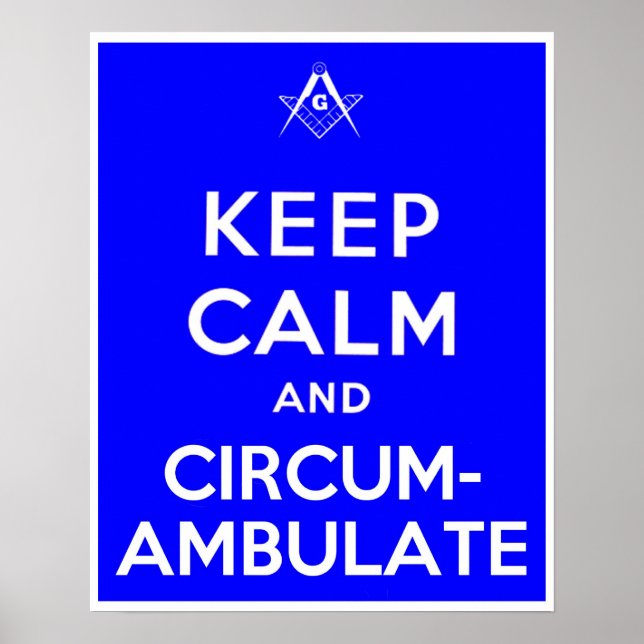 Póster Manter Calmo e Circumambulato (Frente)