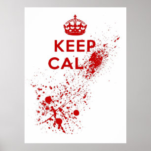 Poster Manter Calmo Splatter