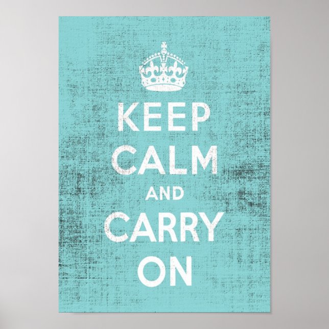 Poster Manter Canvas Azul Calma (Frente)