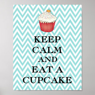 Póster Manter Cupcake Calmo