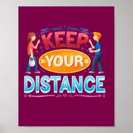 Poster Manter distância