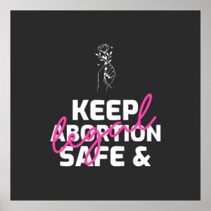 Poster Manter O Aborto Seguro E Legal